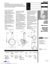 Cooper Lighting Halo L5300 Specification Sheet