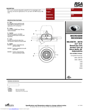 RSA Lighting Microgem MLV3070 Specification