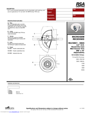 RSA Lighting Microgem MLV3801 Specification