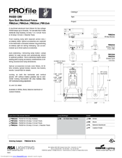 Cooper Lighting Open Back Machined Fixture PM122ob Specification Sheet