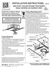 Rsa Lighting QCM5001-5003 Installation Instructions