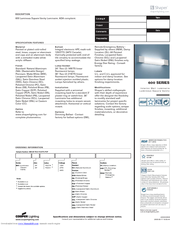 Cooper Lighting Shaper 600 Specification Sheet