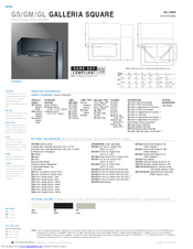 Cooper Lighting Galleria Square GMA25SWWAR Specification Sheet