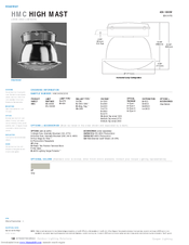 Cooper Lighting High Mast HMC40SC23E Specification Sheet