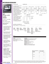 Cooper Lighting MCGRAW-EDISON 1192 Specification Sheet