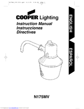 Cooper Lighting N175MV Instruction Manual