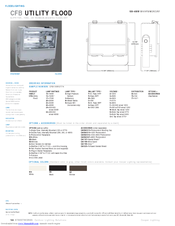 Cooper Lighting Utility Flood CFB10SR2774 Specifications