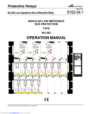 Cooper Low Impedance Bus Differential Relay M-LIB3 Operation Manual