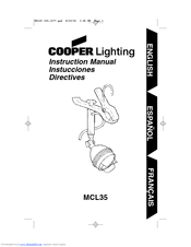 Cooper Lighting MCL35 Instruction Manual