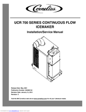 Cornelius UCR700-A Installation & Service Manual