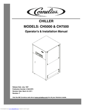 Cornelius CH1500-CH7500 Operator's & Installation Manual