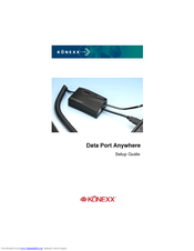 Konexx network adaptor Setup Manual