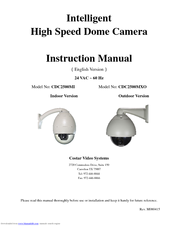 Costar Video Systems CDC2500MI Instruction Manual