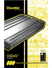 Coustic D-block AMP600DB Owner's Manual