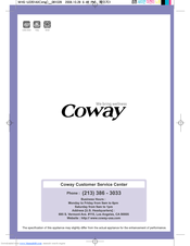 Coway MHS-U2201AX Owner's Manual