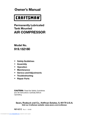 Craftsman 919.152160 Owner's Manual