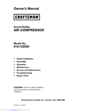 Craftsman 919.722020 Owner's Manual