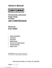 Craftsman 919.724591 Owner's Manual