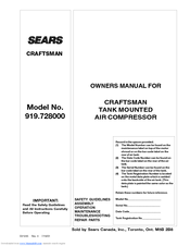 Craftsman D21245 Owner's Manual