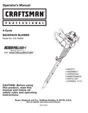 Craftsman 316.7948 Operator's Manual
