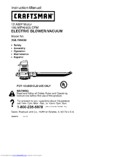 Craftsman 358.799430 Instruction Manual