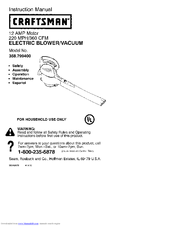 Craftsman 358.799400 Instruction Manual