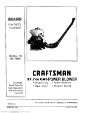 Craftsman 636.796912 Owner's Manual