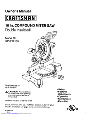 Craftsman 315.212130 Owner's Manual