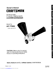 Craftsman 247.775860 Owner's Manual