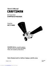 Craftsman 247.77588O Owner's Manual