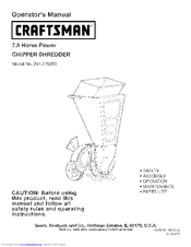 Craftsman 247.776360 Operator's Manual