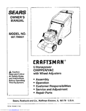 Craftsman 79960 Owner's Manual