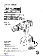 Craftsman 973.271830 Owner's Manual