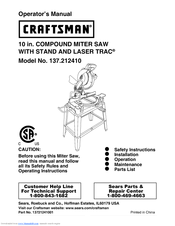 Craftsman 137.21241 Operator's Manual