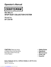 Craftsman 351.223130 Operator's Manual