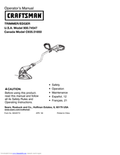 Craftsman 900.79654 Operator's Manual