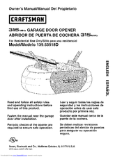 Craftsman 139.53918d Owner's Manual