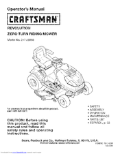 Craftsman 247.28933 Operator's Manual