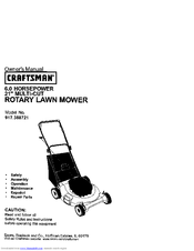Craftsman 38872 Owner's Manual