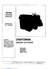 Sears Craftsman 917.249392 Owner's Manual