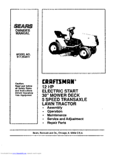 Craftsman 917.254611 Owner's Manual