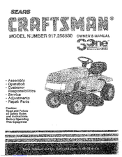 Craftsman 917.256930 Owner's Manual
