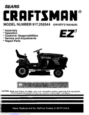 Craftsman 917.256544 Owner's Manual