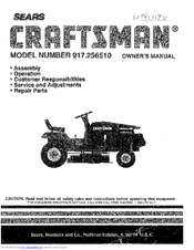 Craftsman 917.256510 Owner's Manual