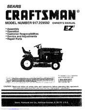 Craftsman 917.259592 Owner's Manual