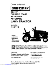 Craftsman 917.271142 Owner's Manual