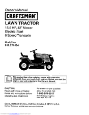 Craftsman 917.271554 Owner's Manual