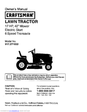 Craftsman 917.271653 Owner's Manual