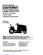 Craftsman 917.272281 Owner's Manual