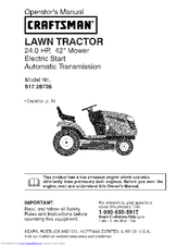 Craftsman 917.28726 Operator's Manual